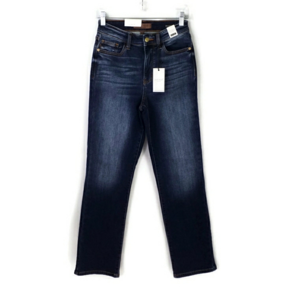 Judy Blue Dark Wash High Rise Straight Fit Lined Therma Denim Jean Womens 26 NWT